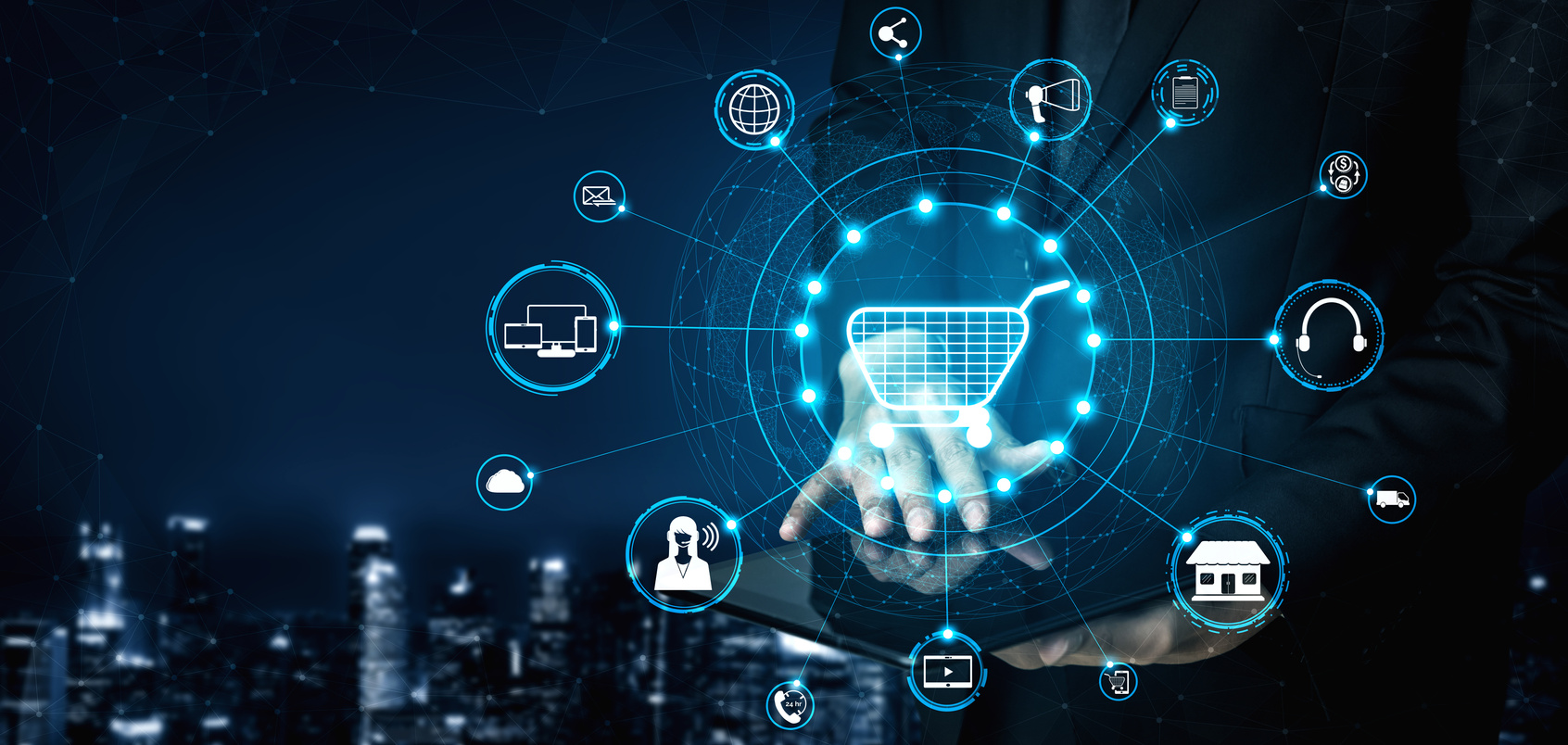 Omni channel technology of online retail business.